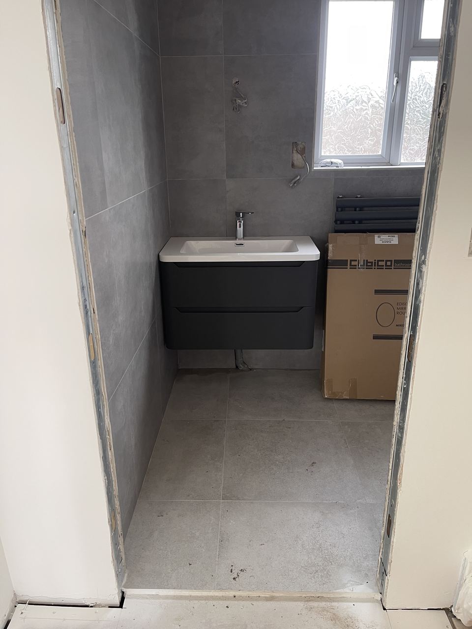 Extension, Loft Conversion & Summer House, new bathroom tiled and fitted